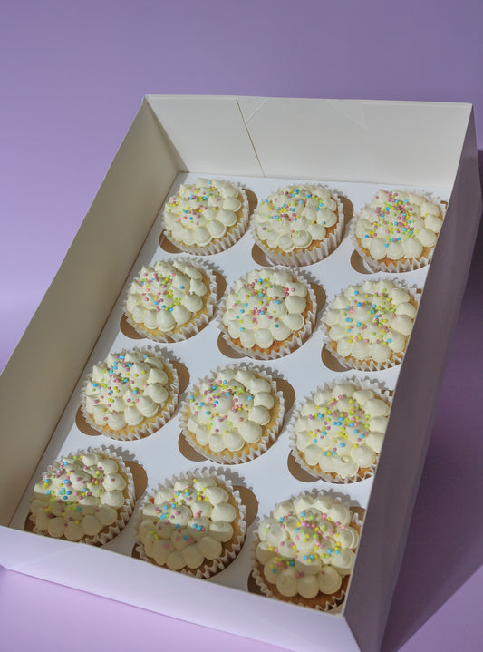 Simple Sprinkle Cupcakes